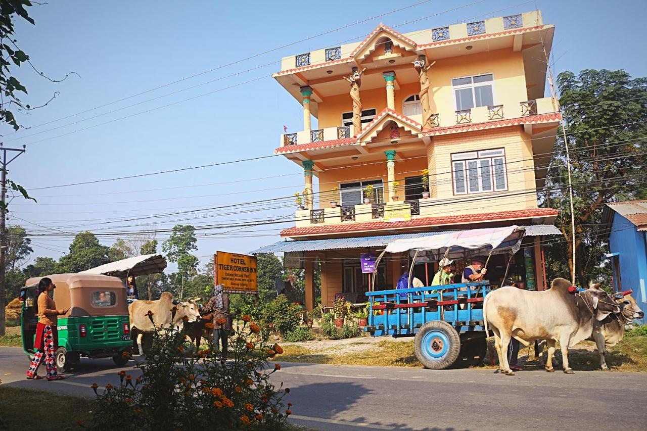 Tiger Corner Inn Sauraha Exterior foto